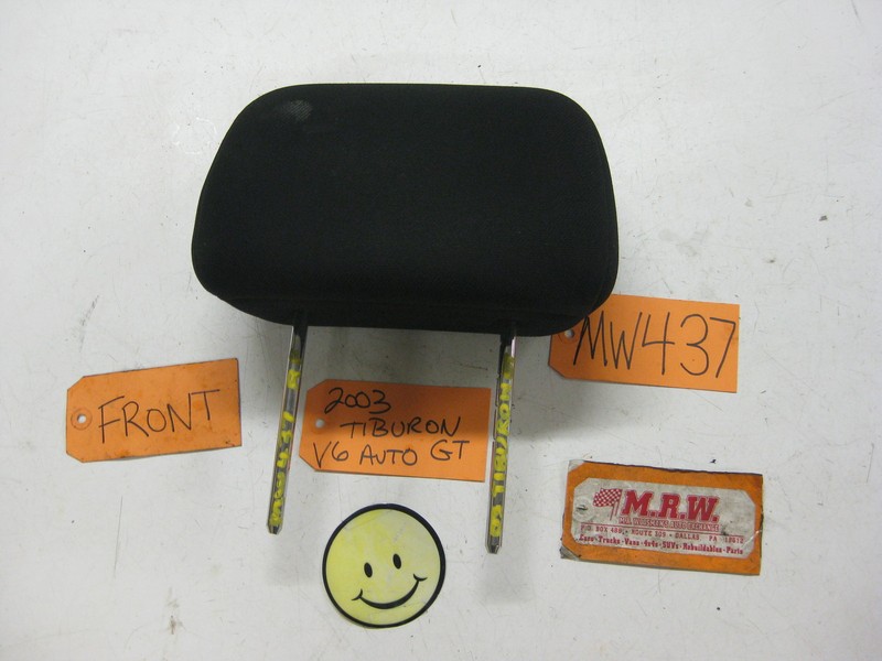 SEAT HEADREST HEAD REST FRONT BLACK CAR CLOTH for 03 04 05 06 HYUNDAI TIBURON GT