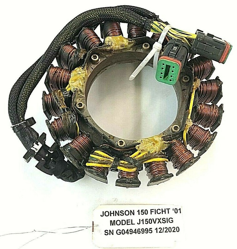 Johnson Evinrude 75 - 175 HP Outboard Stator Assy 0763759 FRESHWATER!