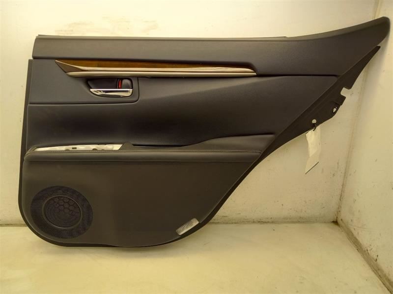 13 LEXUS ES350 REAR PASSENGER RIGHT DOOR PANEL BLK-LB10
