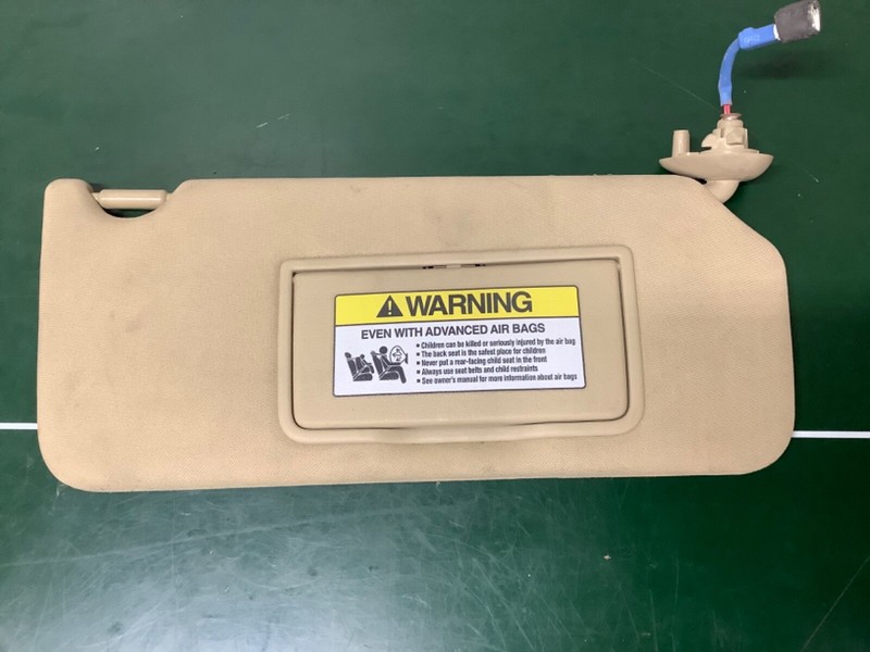 08-12 Accord Right Sunvisor Assy Ivory Sun Visor Fabric used OEM