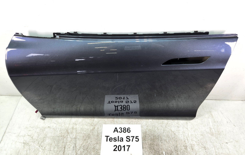 ✅ 16-20 OEM Tesla Model S Front Left Driver Side Door Shell Panel Gray PMNG 41k*