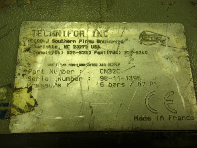 Technifor CN32C Micropercussion Marking Head unit 87PSI*FREE SHIPPING*