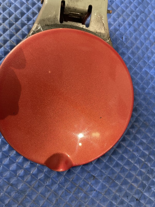 1994-1998 Ford Mustang Gt Fuel Gas Tank Door Laser Red E9 Oem Tested