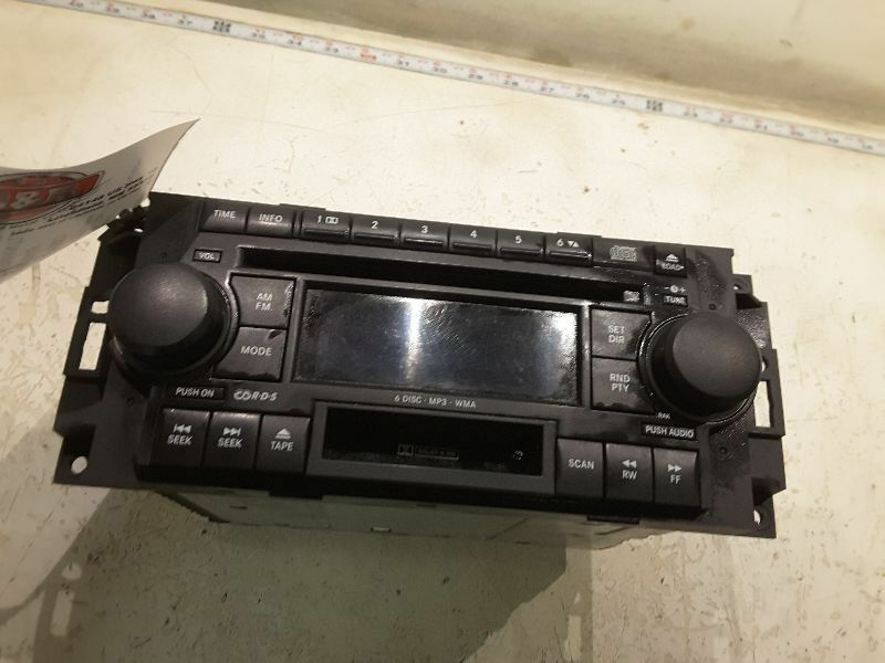 AUDIO EQUIPMENT AM-FM-CD-EQ 6 DISC ID RAR ON FACE PLATE FITS DODGE 2500 166486