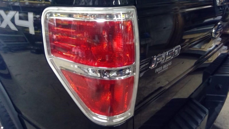 Driver Tail Light Styleside Bright Border Fits 09-14 FORD F150 PICKUP 1781330