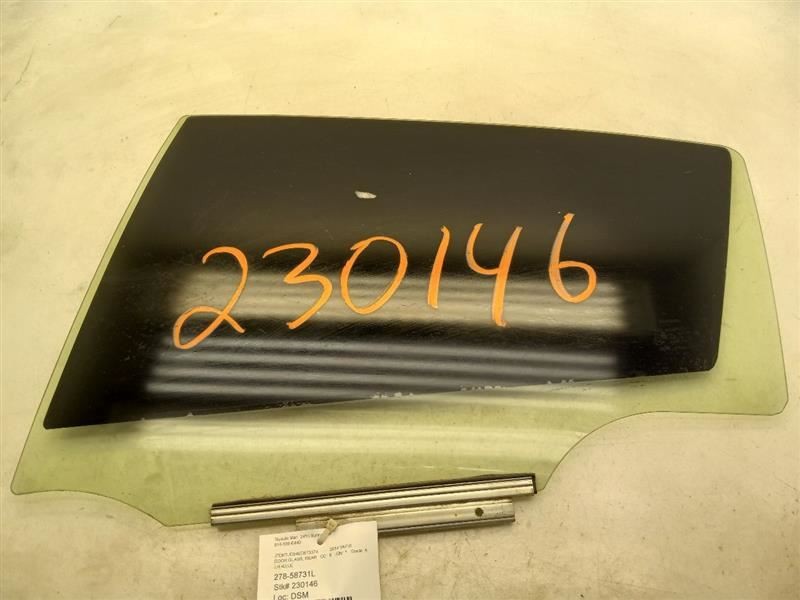 12-19 TOYOTA YARIS HATCHBACK DRIVER LEFT REAR DOOR GLASS 68140-52350