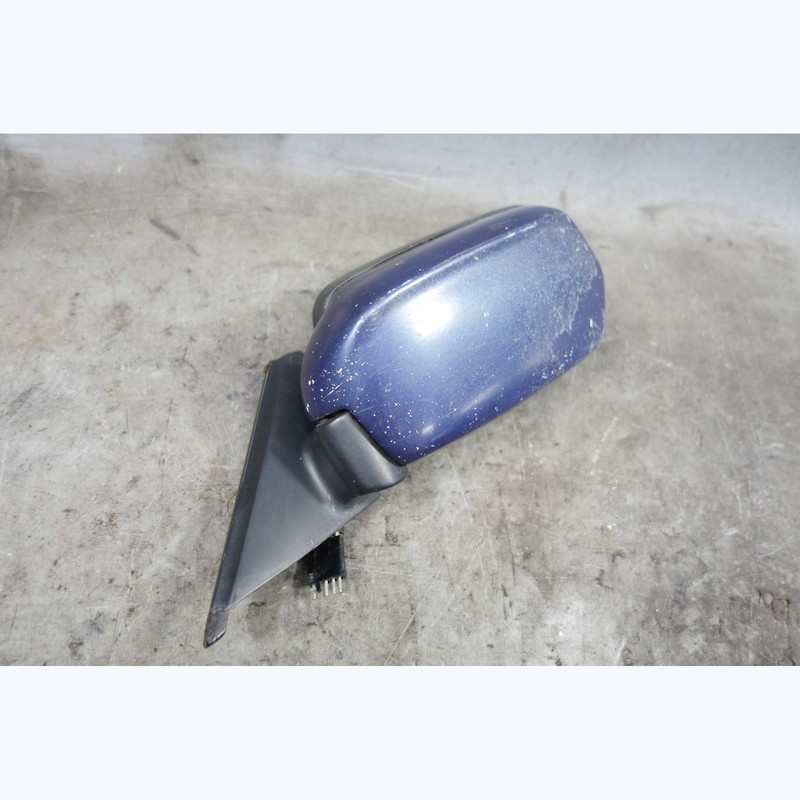 Damaged 1980-1989 BMW E24 6-Series Factory Left Side Mirror Royal Blue OEM