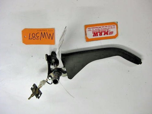 99 DIAMANTE EMERGENCY E BRAKE HAND HANDLE LEVER PARKING CABLE CONSOLE BROWN CAR