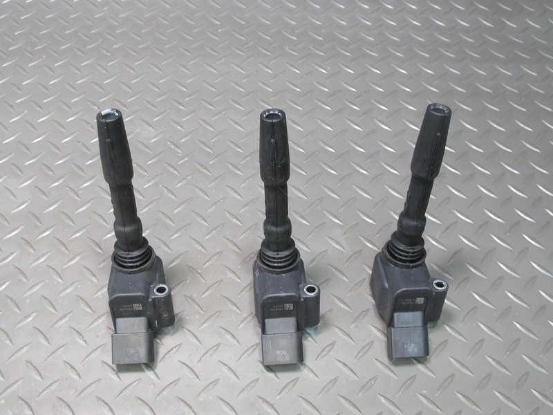 17-23 PORSCHE PANAMERA 971 ENGINE IGNITION COIL SPARK PLUG 06H905110G SET OF 3