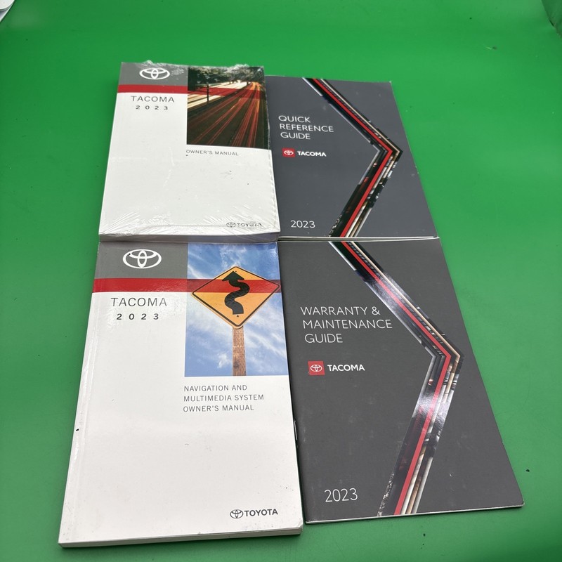 2023 Toyota Tacoma Owners Manual Quick Reference Guide With Free Shipping