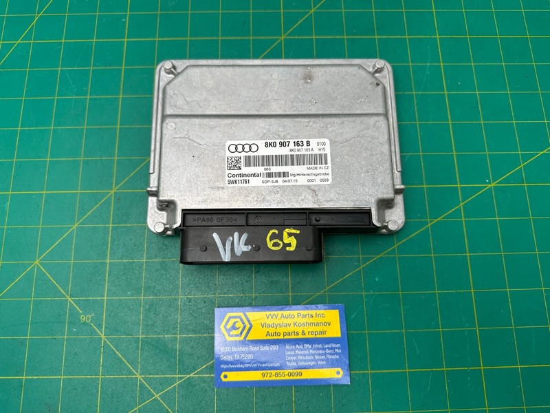 13-17 Audi S4 S5 A5 QUATTRO REAR DIFFERENTIAL CONTROL MODULE OEM 8K0907163B