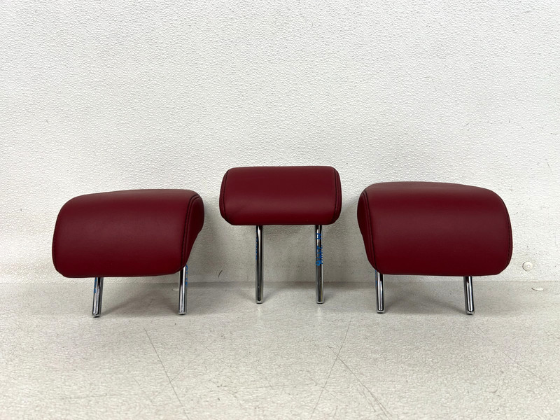 ⭐14-20 LEXUS IS200T REAR LEFT & CENTER & RIGHT SEAT HEADREST SET RED OEM LOT2748