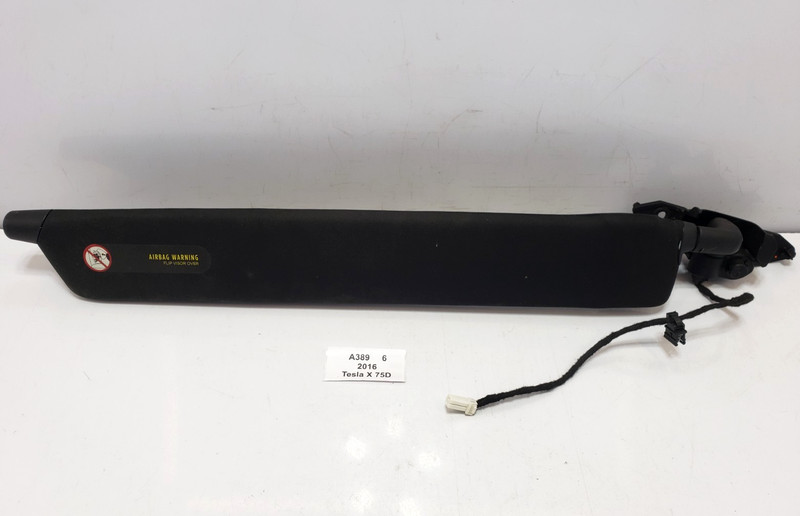 ✅ 2016-2023 OEM Tesla Model X Front Left Driver Side Sun Visor Alcantara Black