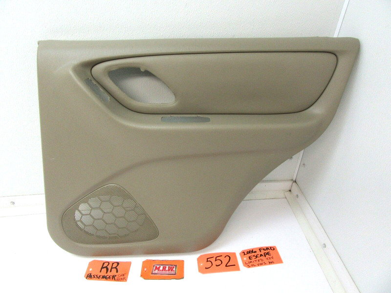 DOOR PANEL RIGHT REAR BACK PASSENGER SIDE TAN INTERIOR TRIM RR 01-07 FORD ESCAPE