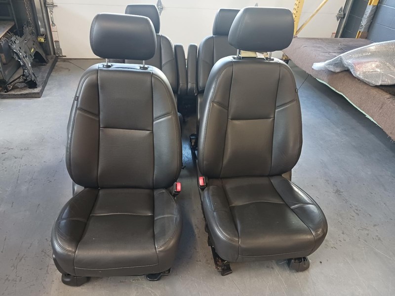 12-'14 CADILLAC ESCALADE complete black leather Seat Set heated/cooled OEM