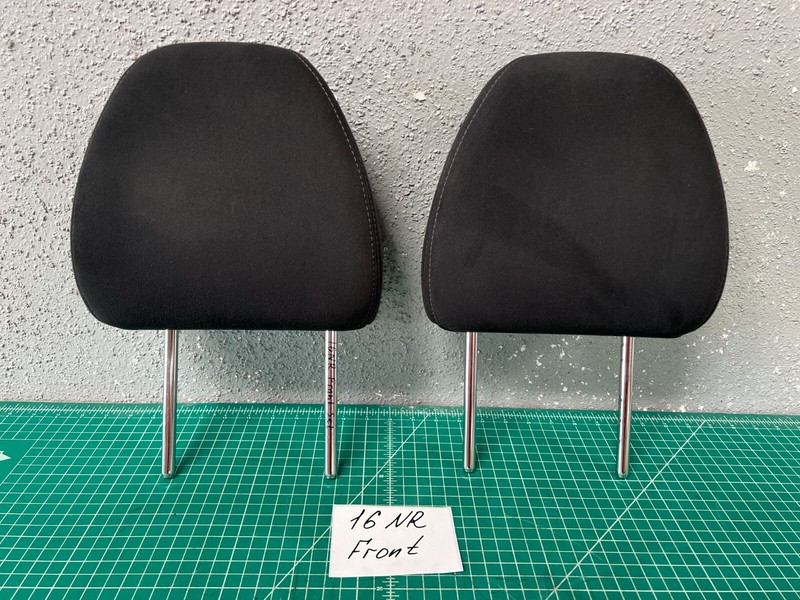 14-16 Nissan Rogue FRONT LEFT & RIGHT SEAT HEADREST PAIR OEM