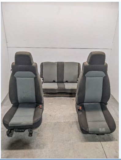 03-06 Jeep TJ Wrangler OEM Driver and Passenger Front Rear Seats Black & Gray