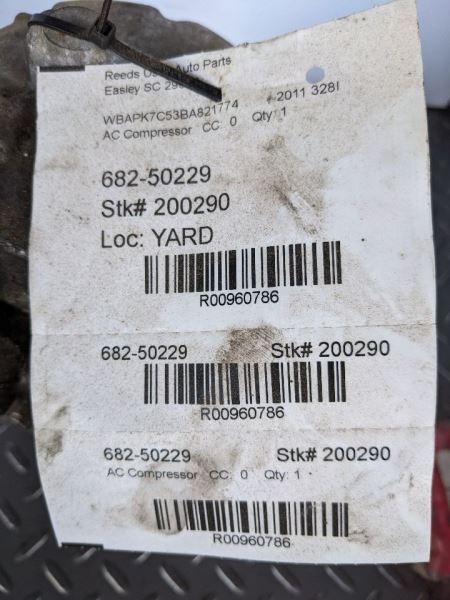 AC Compressor Convertible Fits 07-13 BMW 328i 960786