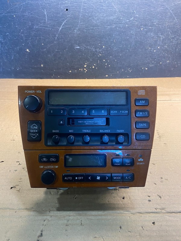 2000 2001 Lexus Es300 Radio Receiver Tape Climate Control A/C OEM aa3178 DG