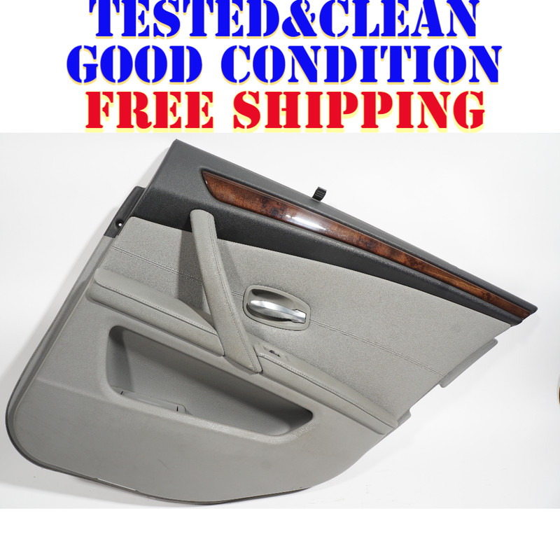 08 09 10 BMW 528Xi E60 REAR RIGHT PASSENGER SIDE DOOR PANEL TRIM OEM