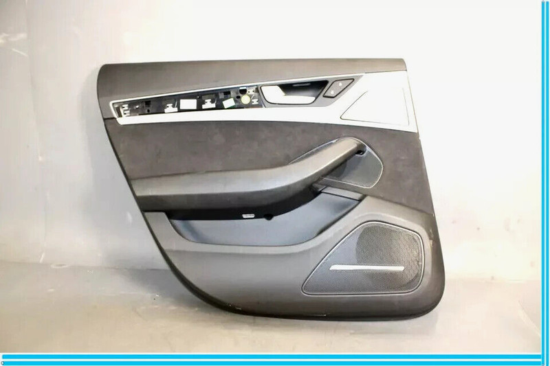 11-17 Audi A8L D4 A8 S8 Rear Left Driver Side Interior Door Panel Black OEM