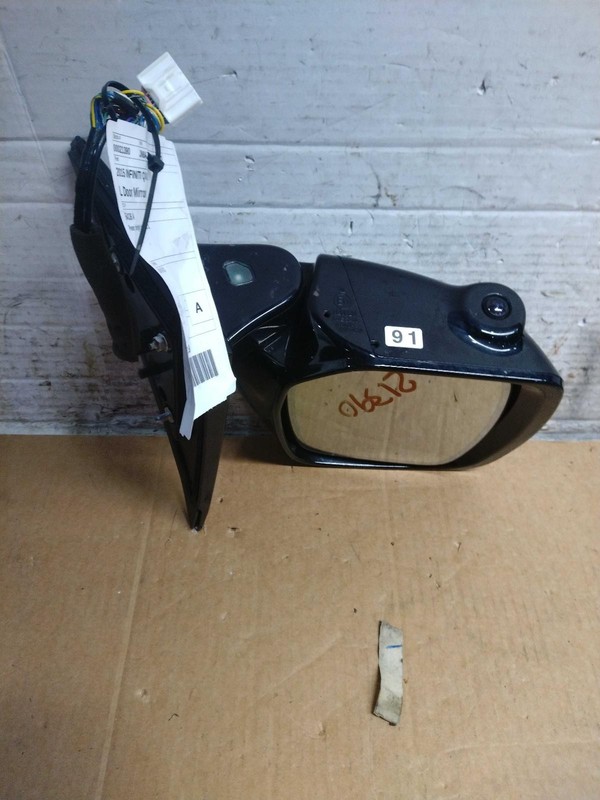 2015 INFINITI QX80 Left Door Mirror Assembly Blue 149K Miles OEM Used
