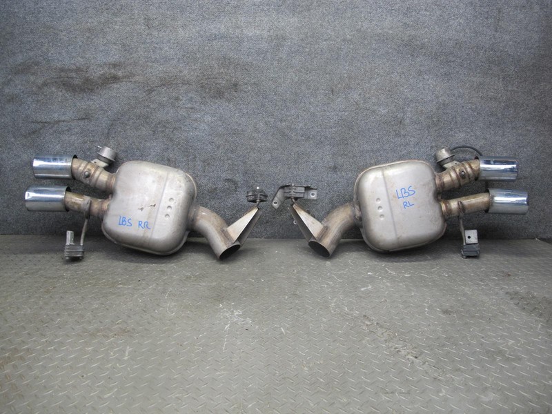 2012-2018 BMW F12 F13 M6 S63T REAR LEFT & RIGHT EXHAUST MUFFLER W/ TIPS SET