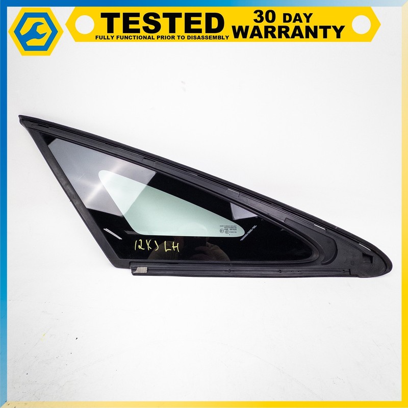 10-19 JAGUAR XJ REAR LEFT DRIVER SIDE QUATER WINDOW GLASS OEM