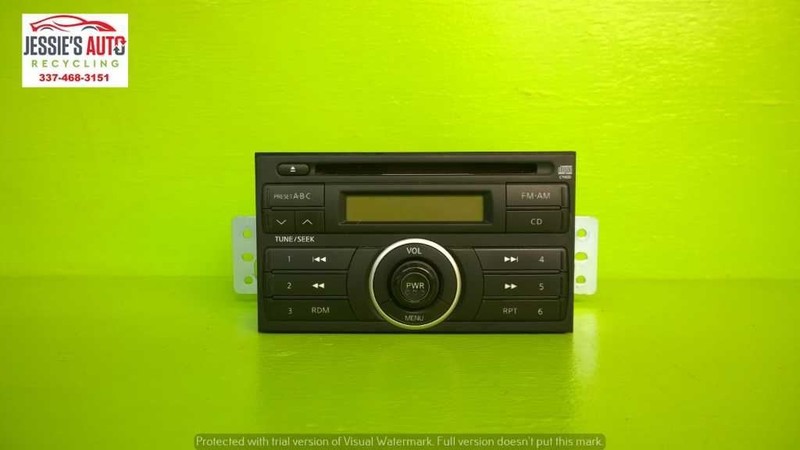 07 08 09 NISSAN VERSA 1.8L AT HTBK FACTORY 6 DISC AM FM CD PLAYER OEM 2088-9