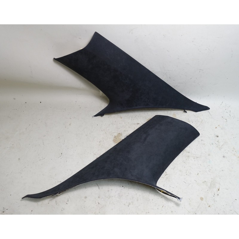 2005-2010 BMW E63 6-Series Coupe Rear C Pillar Trim Covers Black Alcantara OEM