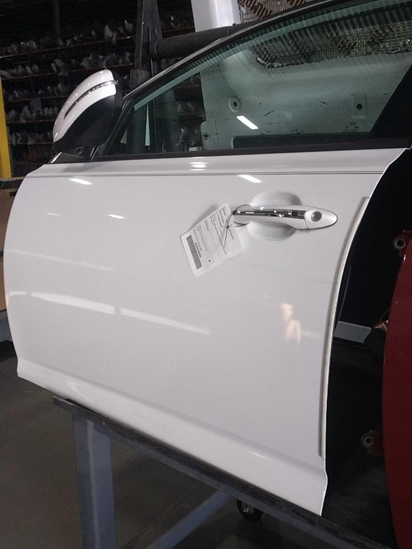 2015 Kia Optima Left Front Door White - Good Condition, 4DR Sedan, OEM 296855