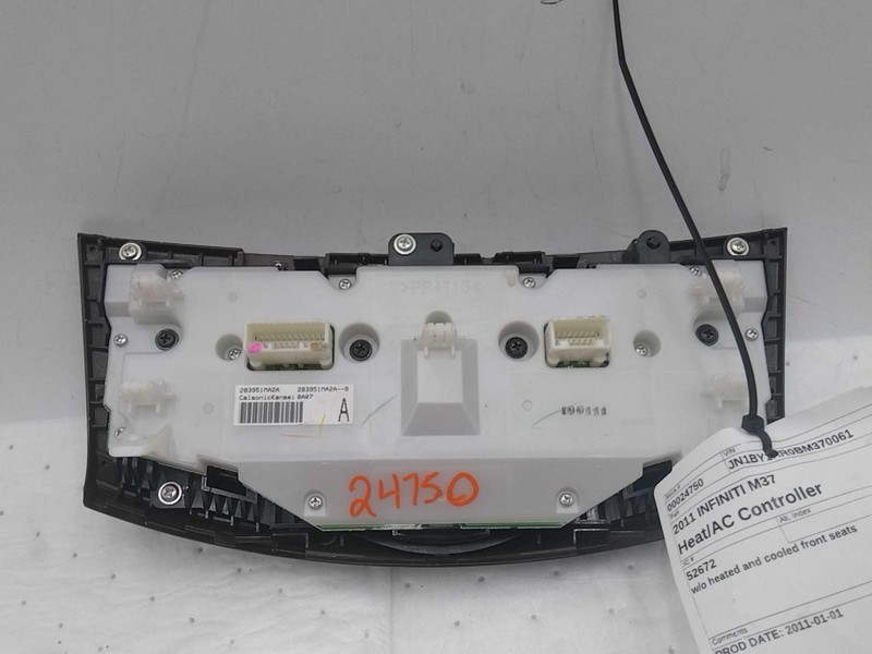 Used A/C Selector Switch fits: 2011 Infiniti M37 w/o heated and cooled front sea