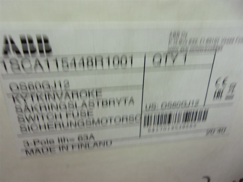 ABB 1SCA115448R1001 Fusible Disconnect Switch 60A 600V "C" *FREE SHIPPING*