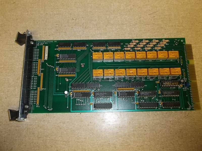 Accu-Fab AFS3650 Digital Wiring I/O PCB Board Control Card Rev. D *FREE SHIPPING