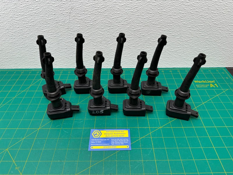 10-14 JAGUAR XF XK 5.0L engine IGNITION COIL SET OF 8 OEM