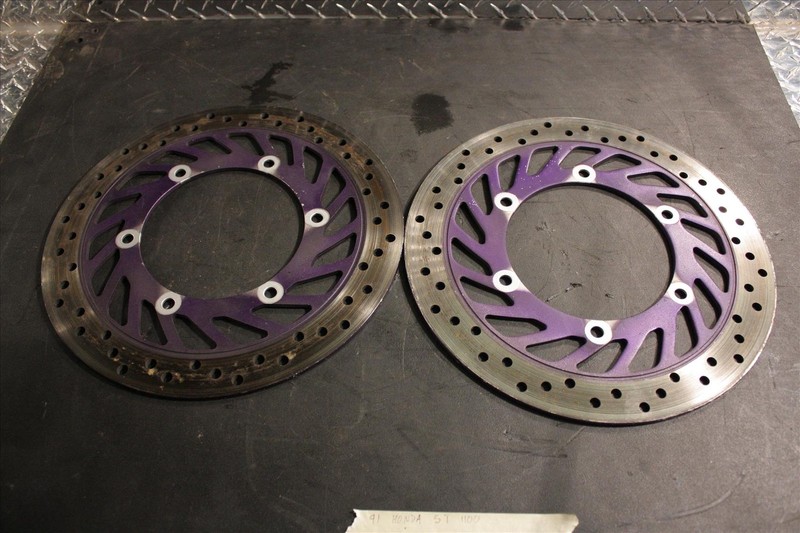 1991 HONDA ST 1100 FRONT WHEEL BRAKE ROTOR DISCS PAIR SET 2 LEFT RIGHT ST1100 91