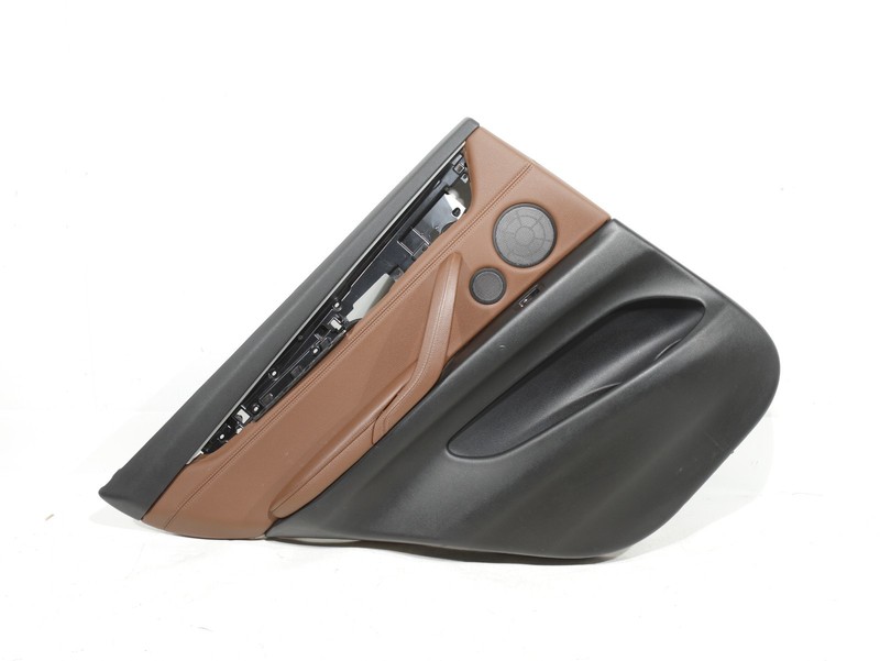 2014-2018 X5 F15 Rear LEFT Driver Side Door Interior Trim Panel Terra Brown OEM
