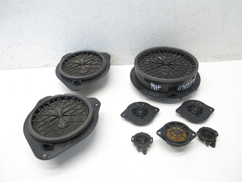 10-17 AUDI 8T A5 S5 RS5 CONVERTIBLE FRONT REAR LEFT RIGHT SPEAKER SET OEM 031225