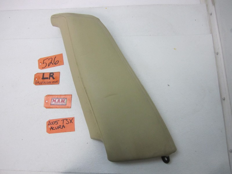 FITS 04-08 TSX LEFT DRIVER SIDE REAR BACK SEAT END CAP TAN LEATHER CAR L LH LR