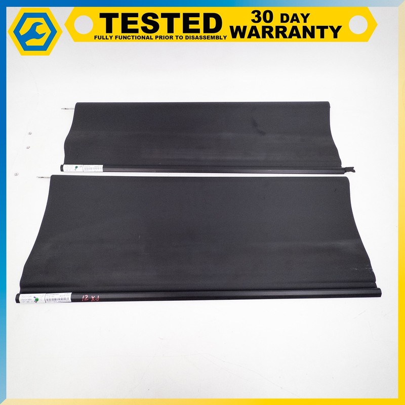 10-19 JAGUAR XJ FRONT & REAR PANORAMIC SUN ROOF MOON SHADE BLIND BLACK SET OEM