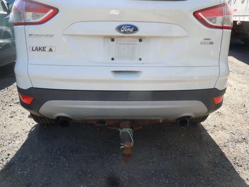 13-16 Ford Escape Rear Bumper Cover W/ Painted Extensions White YZ OEM W/o Park