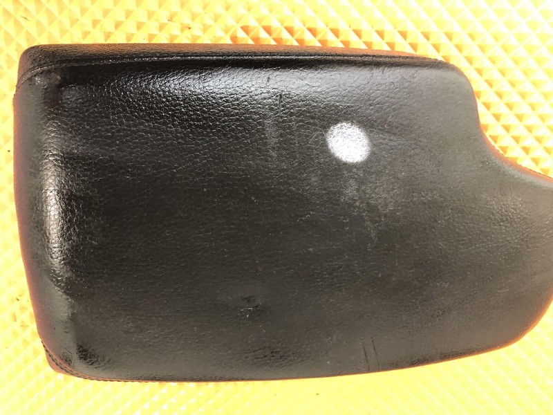 12-16 328i Sedan Black Leather Center Console Armrest Lid Pad Assembly OEM Trim