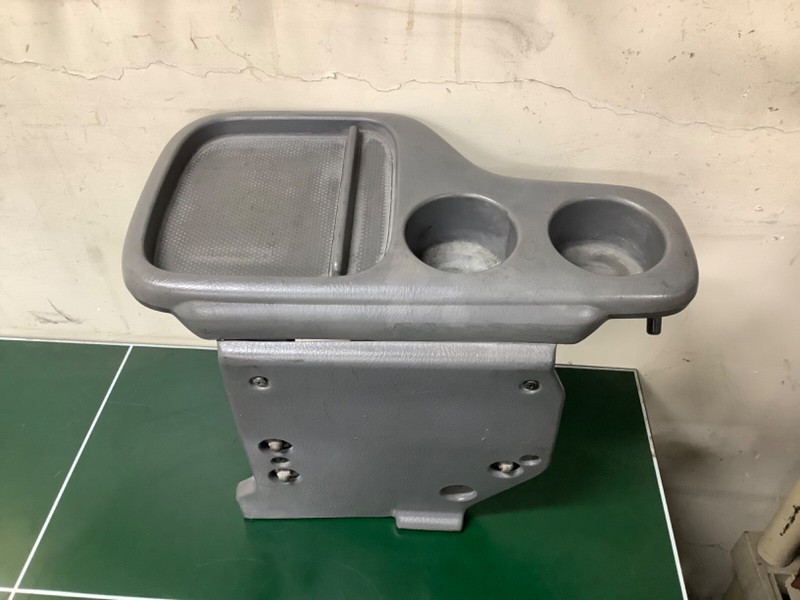97-98 Honda CR-V Center Table Console Folding Tray Cup Holder Light Gray OEM