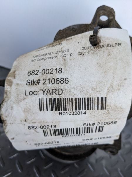 AC Compressor Fits 07-11 WRANGLER 1032814