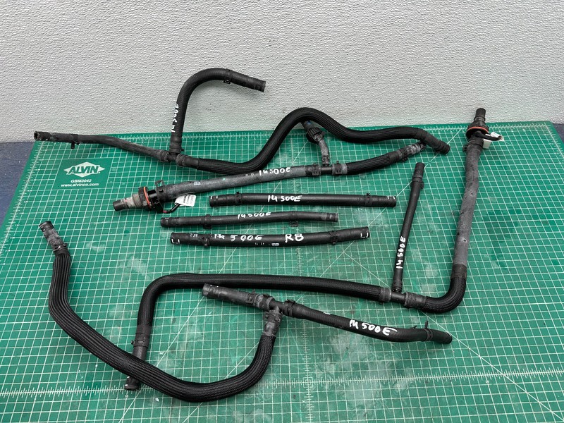 14-15 FIAT 500e COOLING SYSTEM HOSE PIPE LINE SET OEM