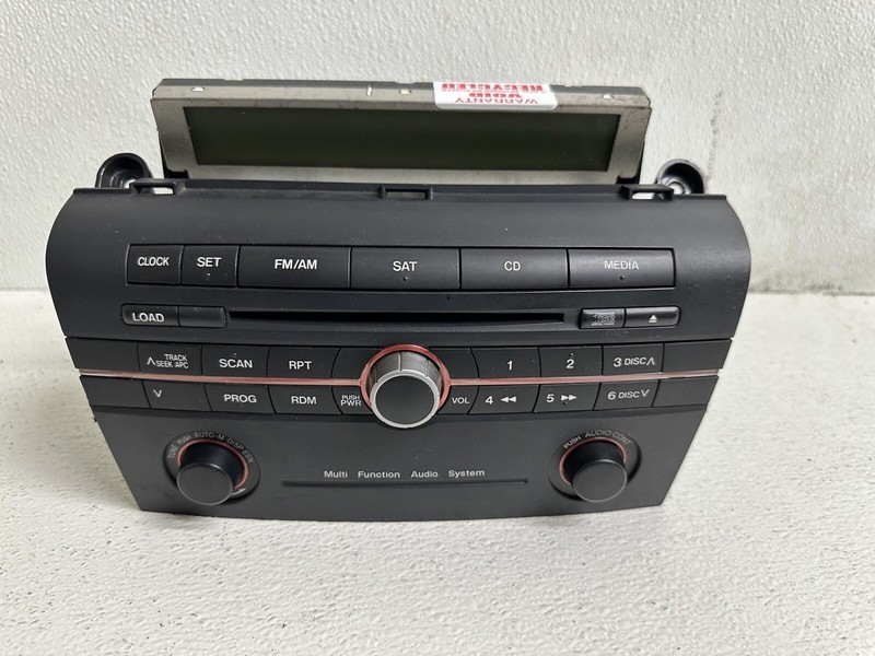 2006-2007 Mazda 3 Am Fm Radio Stereo 2 DIN Single Disc CD Player Oem