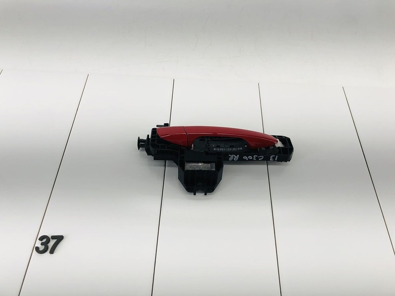 08-14 MERCEDES BENZ C300 W204 REAR RIGHT EXTERIOR DOOR HANDLE MARS RED OEM