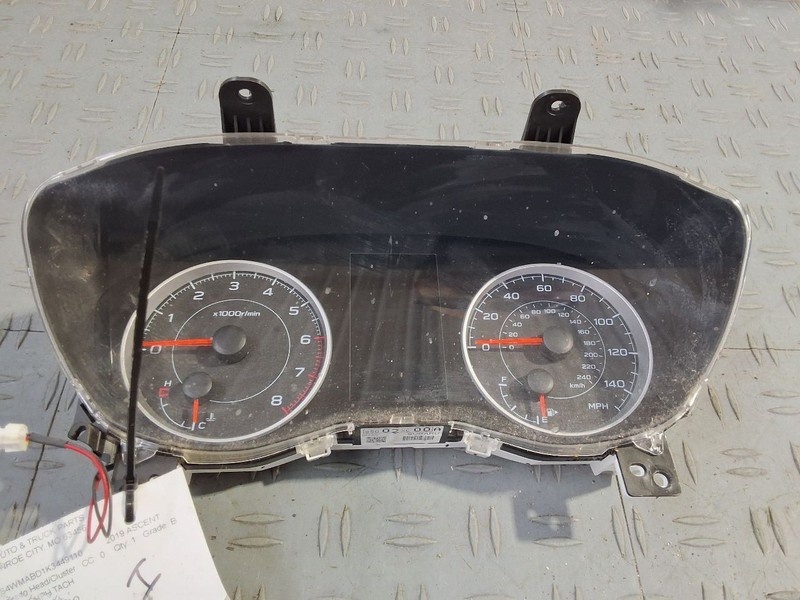 2019 Subaru Ascent Speedometer Instrument Cluster 2.4L MPH and KPH