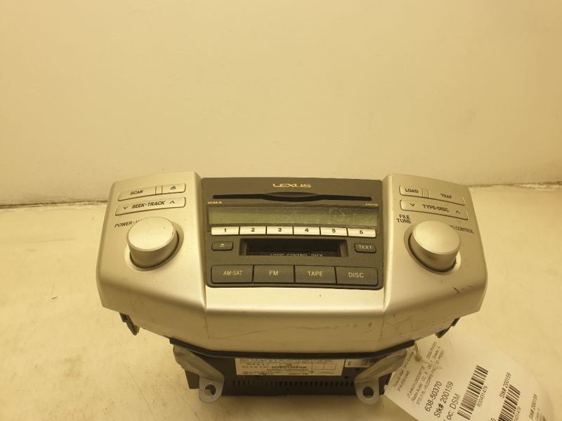 07-09 LEXUS RX350 RADIO/STEREO RECEIVER UNIT ASSEMBLY