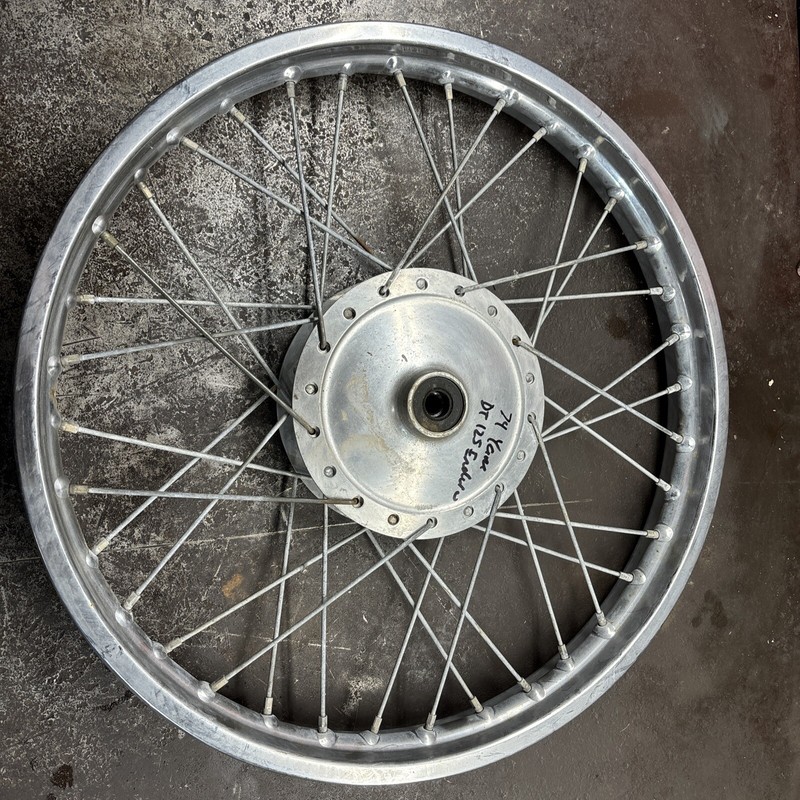 1974 Yamaha dt125 Enduro Vintage Motorcycle Front 19” wheel Good